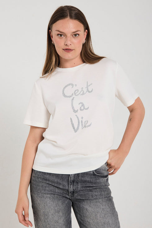 FreeQuent Ladies T-Shirt FQMALAK with Hotfix Rhinestones 206437